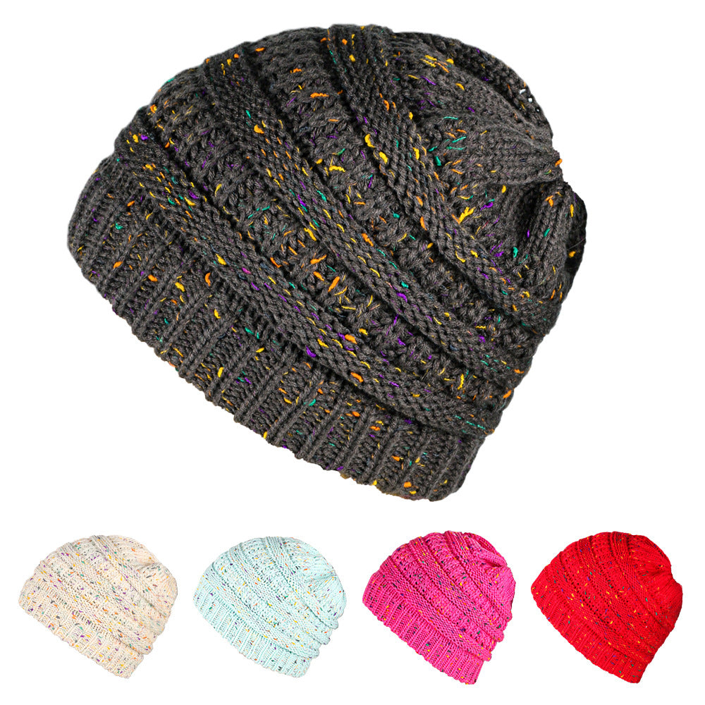 Wholesale Woolen Hat Ponytail Hat Knitted Hat